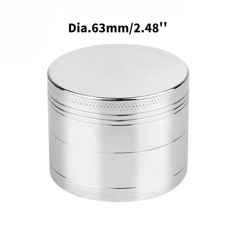 Travel-Friendly Mini Herb Grinder, 4-Layer Zinc Alloy Design