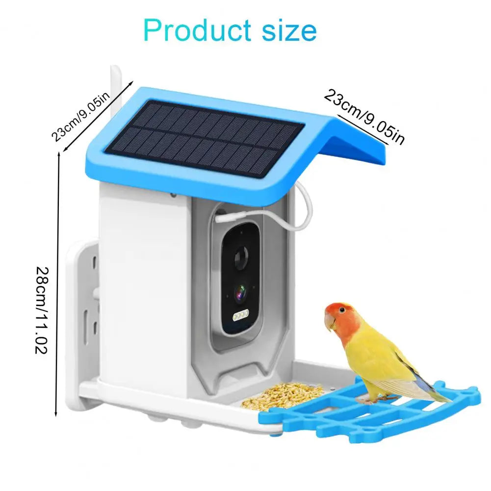 Bird Feeder with Camera, Solar Powered, 1080P HD, Night Vision, IP66