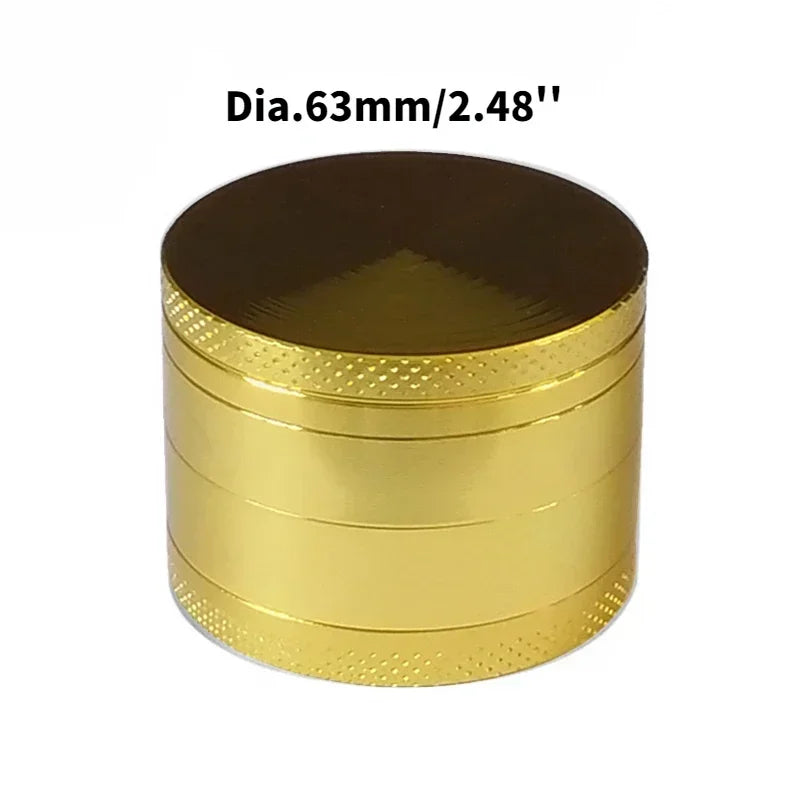 Travel-Friendly Mini Herb Grinder, 4-Layer Zinc Alloy Design