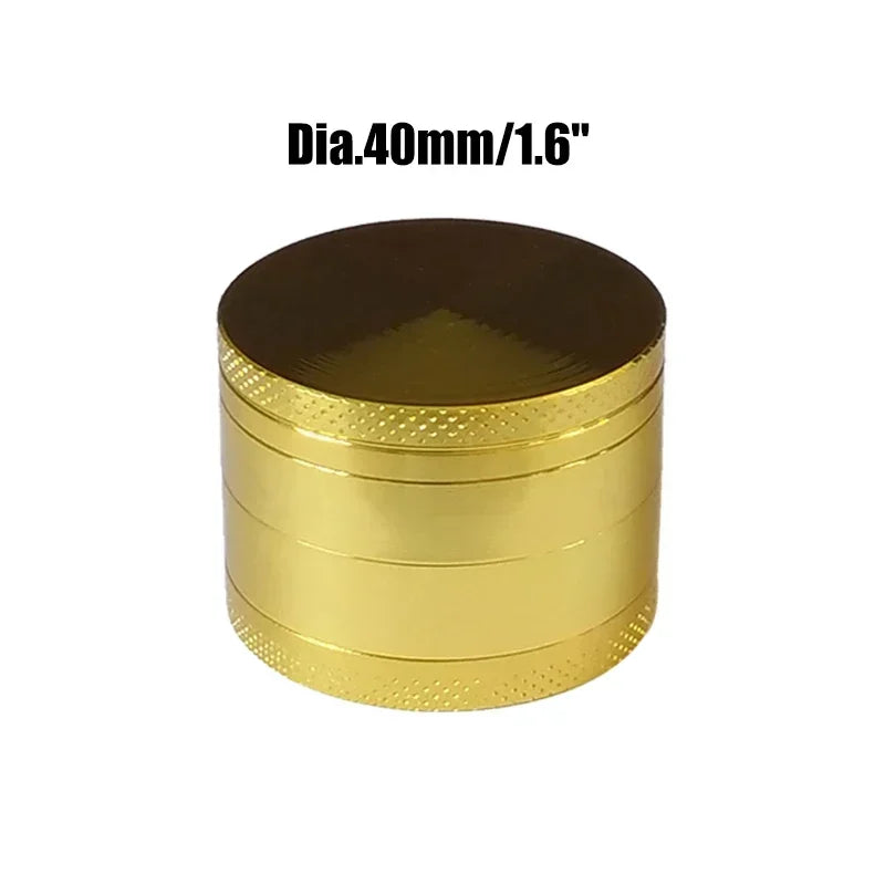 Travel-Friendly Mini Herb Grinder, 4-Layer Zinc Alloy Design