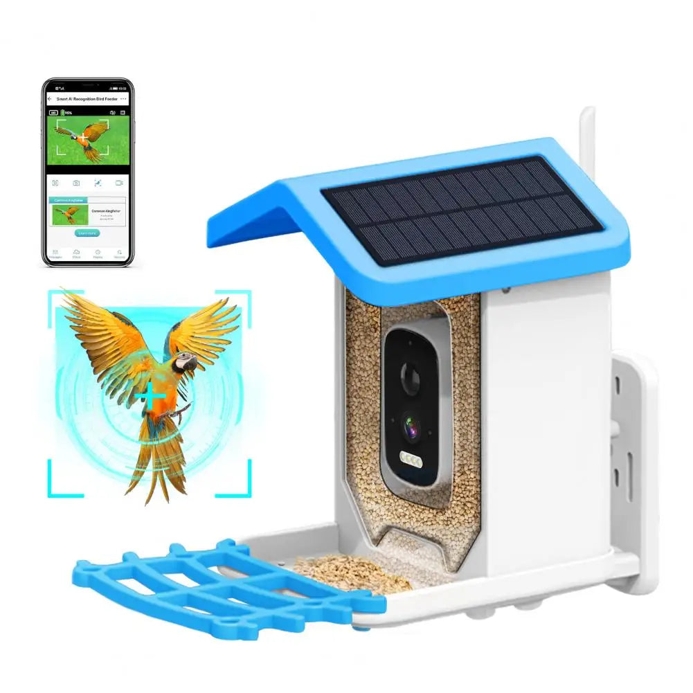 Bird Feeder with Camera, Solar Powered, 1080P HD, Night Vision, IP66