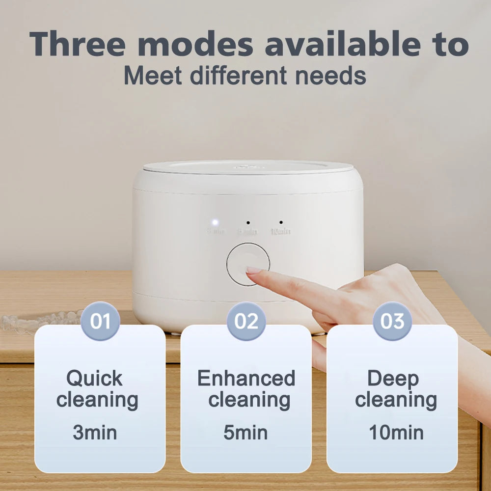 Ultrasonic Retainer Cleaner for Dentures & Aligners