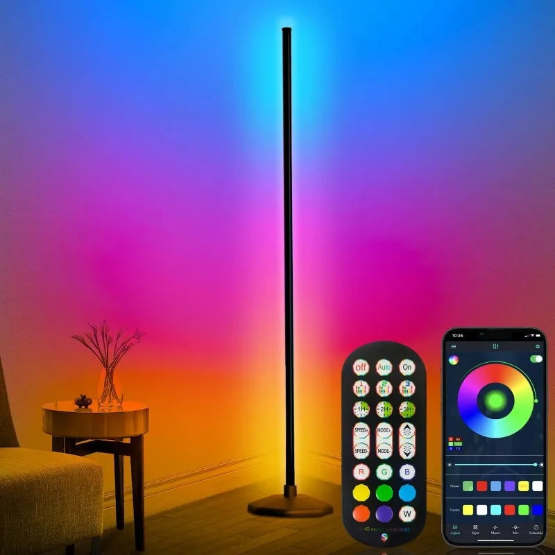 Color Changing LED Floor Lamp with Music Sync & Remote