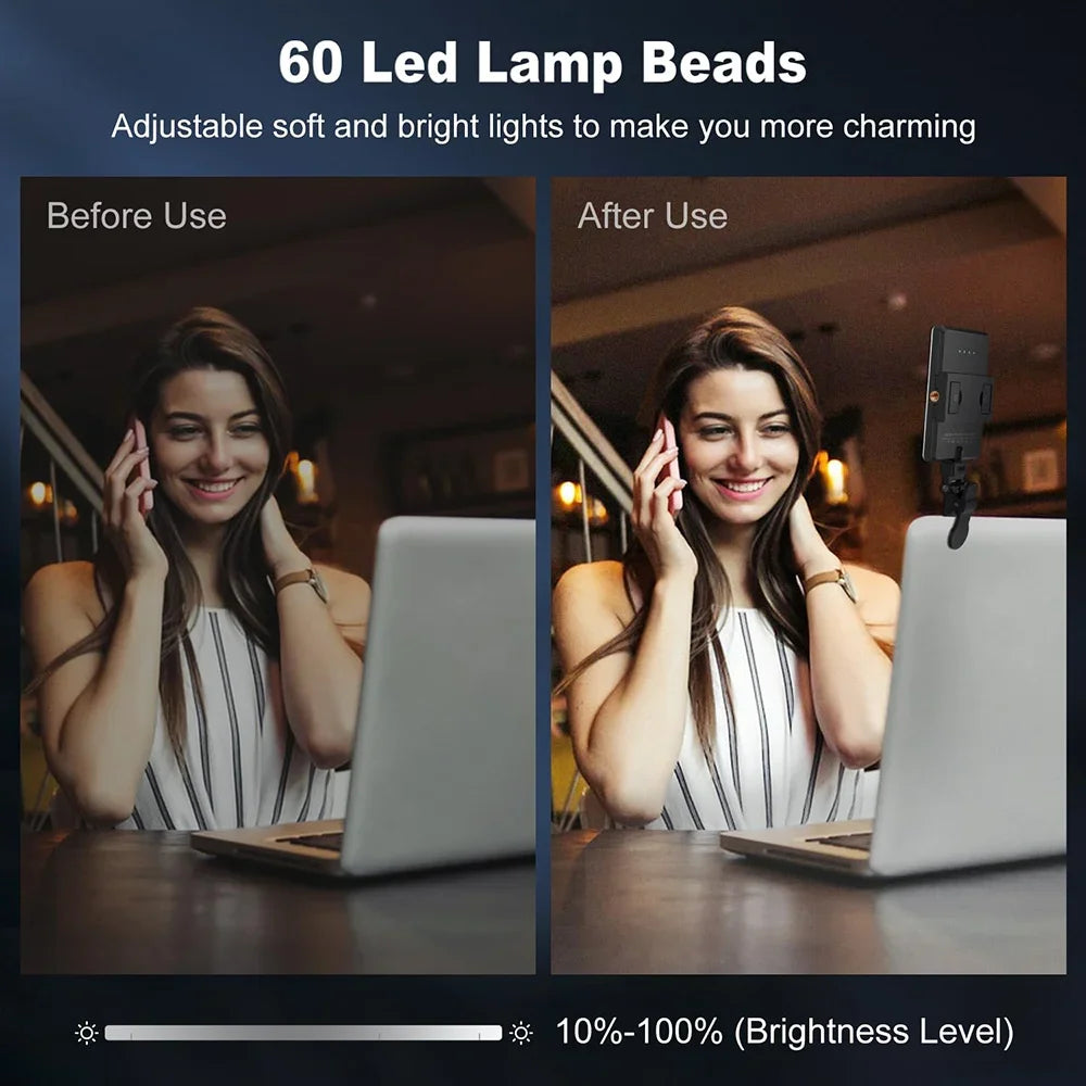 Mobile Fill Light 60 LED Lamp for Selfies & Video