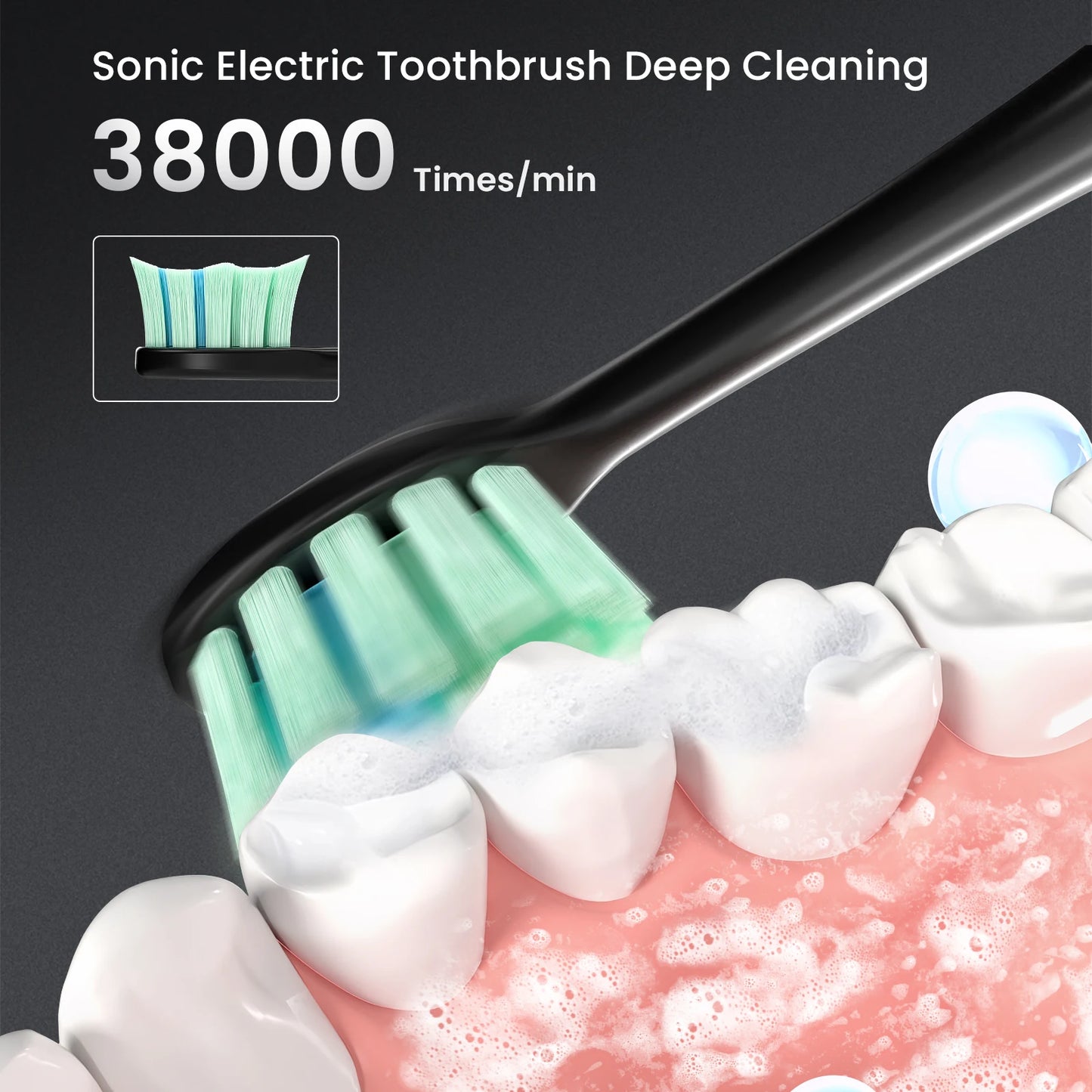 Rechargeable Electric Toothbrush - 5 Modes, by Sejoy