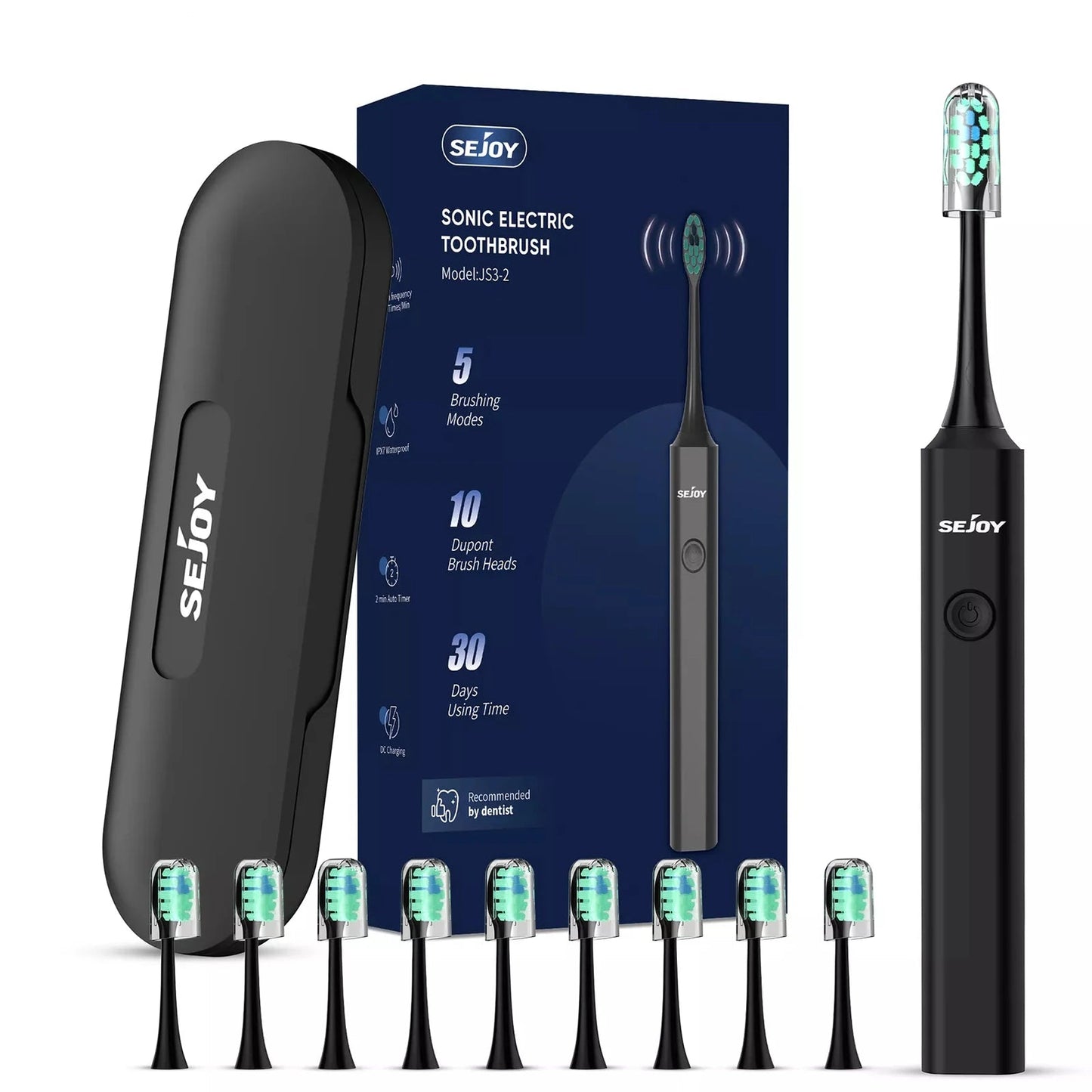 Rechargeable Electric Toothbrush - 5 Modes, by Sejoy