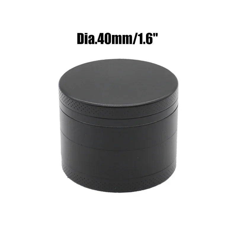 Travel-Friendly Mini Herb Grinder, 4-Layer Zinc Alloy Design