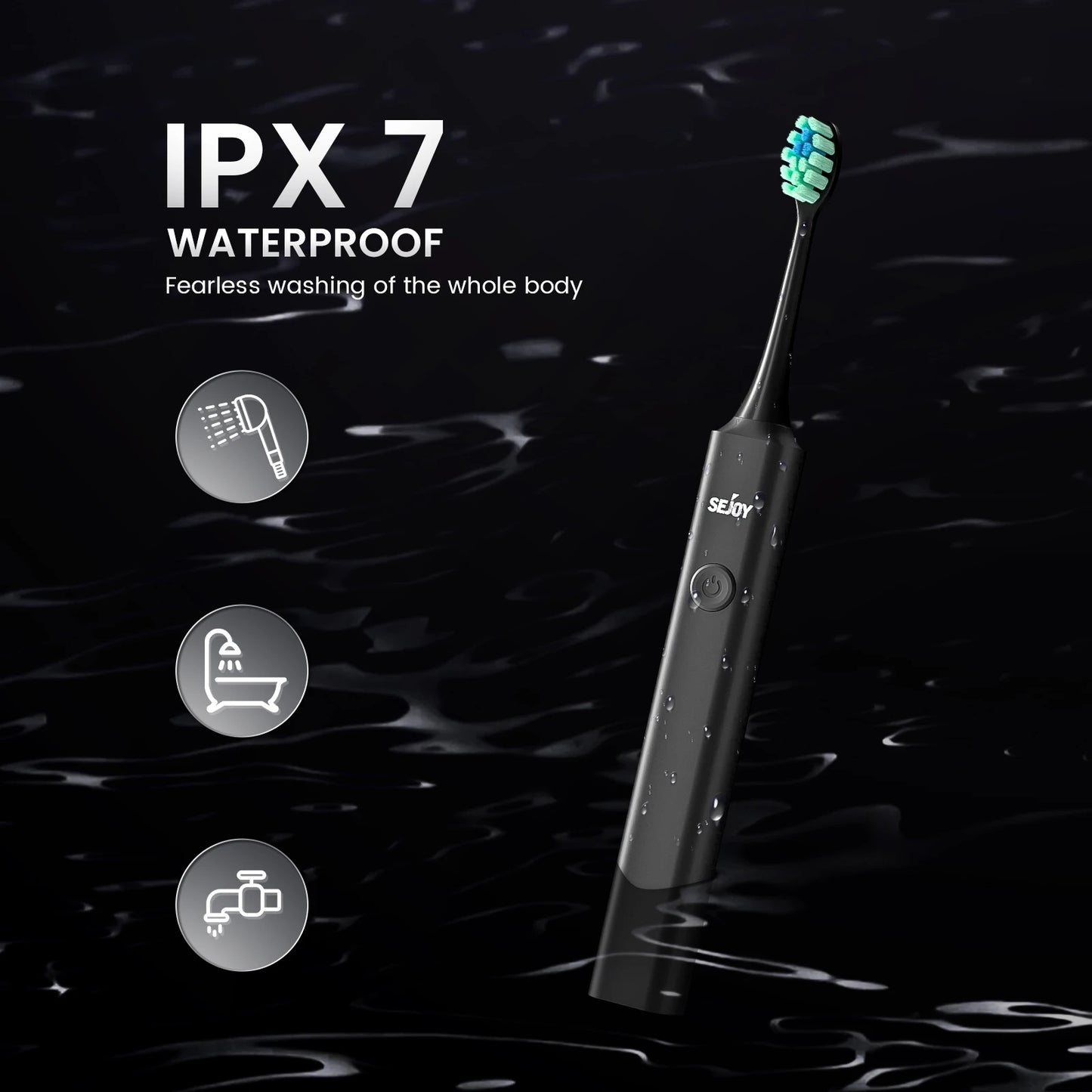 Rechargeable Electric Toothbrush - 5 Modes, by Sejoy