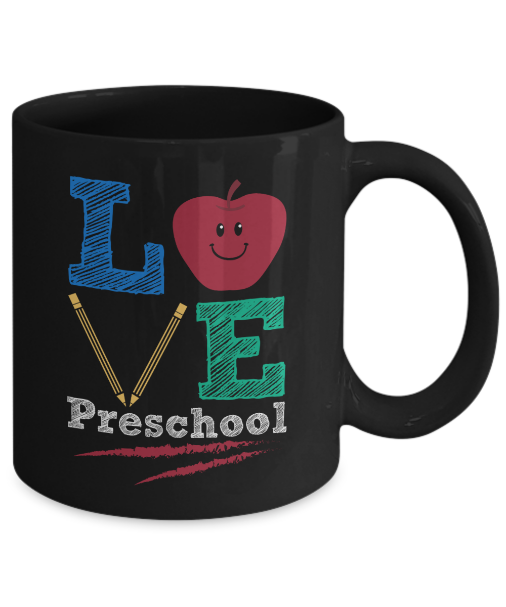 Preschool Teacher Gift Mug | Love Preschool | 11oz or 15oz
