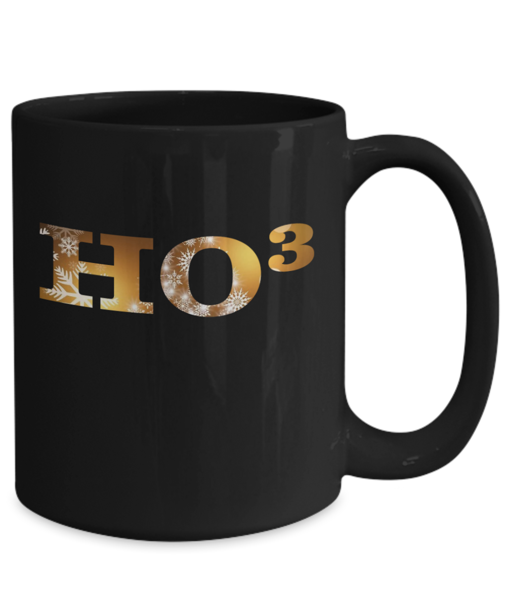 Ho Ho Ho Christmas Mug | HO-cubed Coffee Or Tea Mug | Great Gift Idea For Men Or Women Math Lovers | Mathematician Christmas Mug | 11oz or 15oz