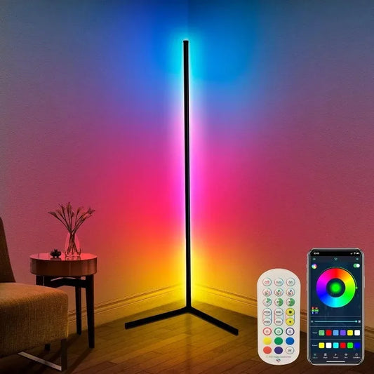 Color Changing LED Floor Lamp with Music Sync & Remote