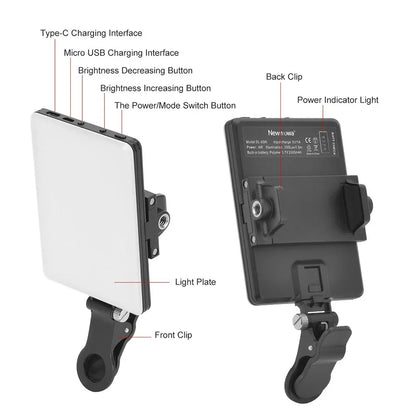 Mobile Fill Light 60 LED Lamp for Selfies & Video