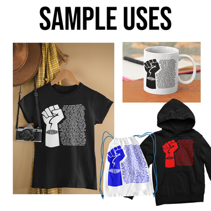 Know Their Names SVG #knowtheirnames | BLM Clipart | Black Lives Matter