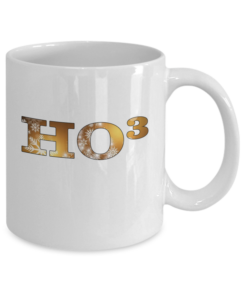 Ho Ho Ho Christmas Mug | HO-cubed Coffee Or Tea Mug | Great Gift Idea For Men Or Women Math Lovers | Mathematician Christmas Mug | 11oz or 15oz