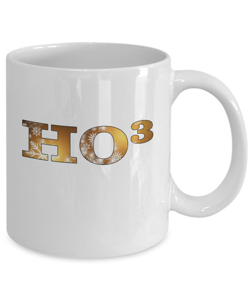 Ho Ho Ho Christmas Mug | HO-cubed Coffee Or Tea Mug | Great Gift Idea For Men Or Women Math Lovers | Mathematician Christmas Mug | 11oz or 15oz