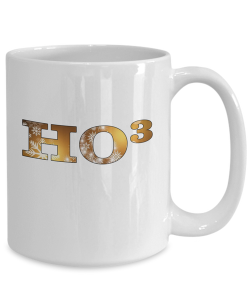 Ho Ho Ho Christmas Mug | HO-cubed Coffee Or Tea Mug | Great Gift Idea For Men Or Women Math Lovers | Mathematician Christmas Mug | 11oz or 15oz