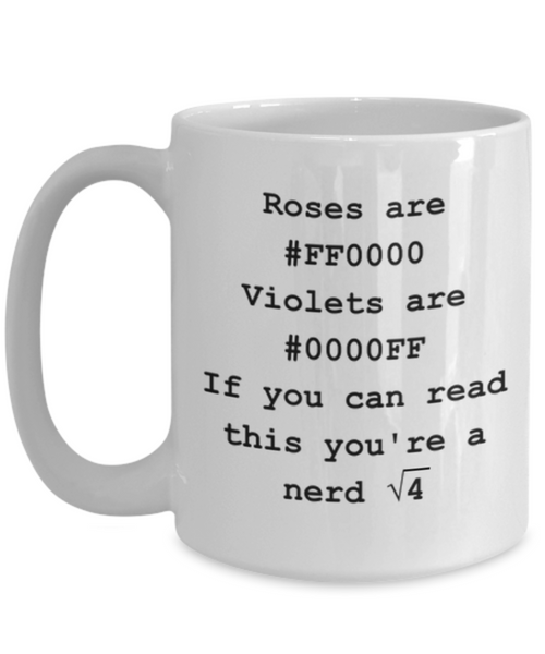 Roses are #FF0000. Computer Programmer / Developer Mug.