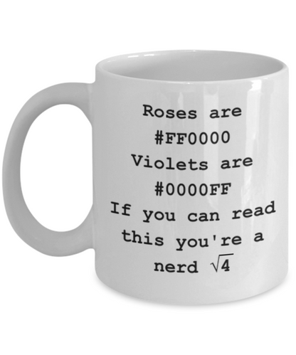 Roses are #FF0000. Computer Programmer / Developer Mug.