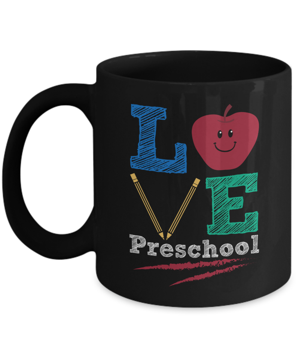 Preschool Teacher Gift Mug | Love Preschool | 11oz or 15oz