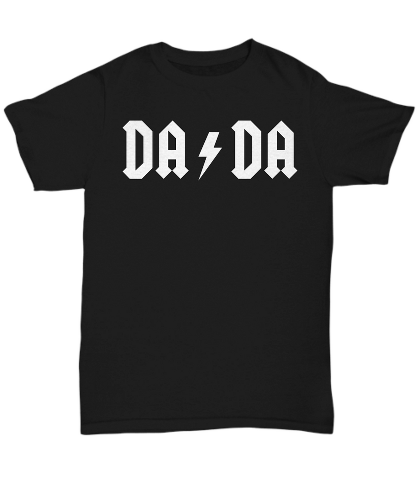 DA-DA T-Shirt | AC-DC Themed Funny Shirt For Rocking New Dads