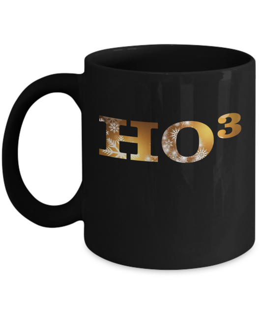 Ho Ho Ho Christmas Mug | HO-cubed Coffee Or Tea Mug | Great Gift Idea For Men Or Women Math Lovers | Mathematician Christmas Mug | 11oz or 15oz