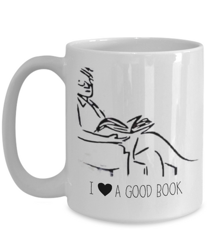 I Love A Good Book Funny Mug | Book Lover's Mug | Librarian Mug | Adult Humor | 11oz or 15oz